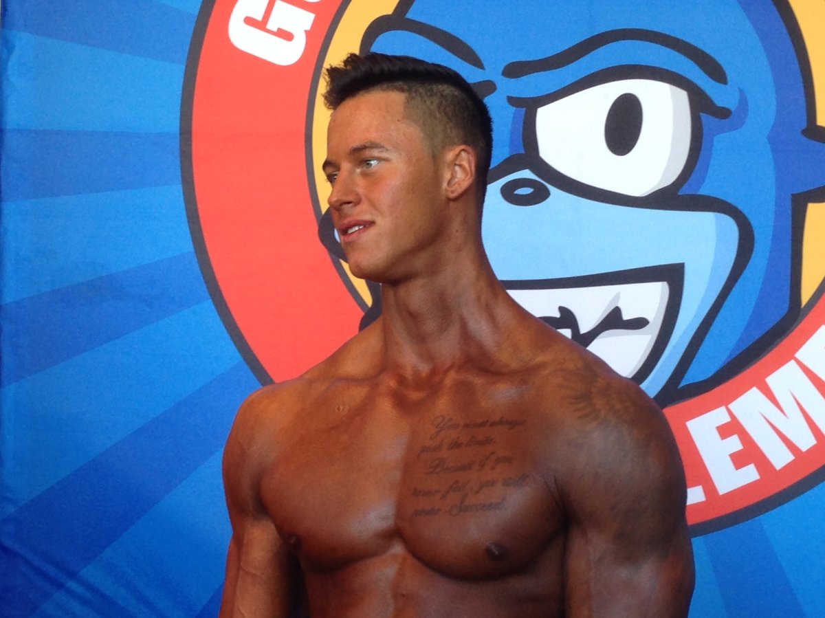 Dyck is back competing in bodybuilding competitions, nearly three years after his crash.