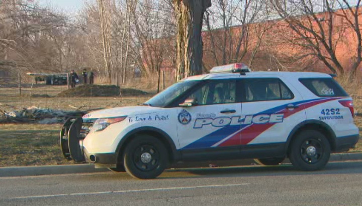 A body was found in an industrial area of east-end Toronto on March 27, 2016.