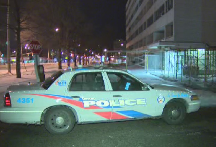 Police investigate a shooting in east-end Toronto on March 3, 2016.