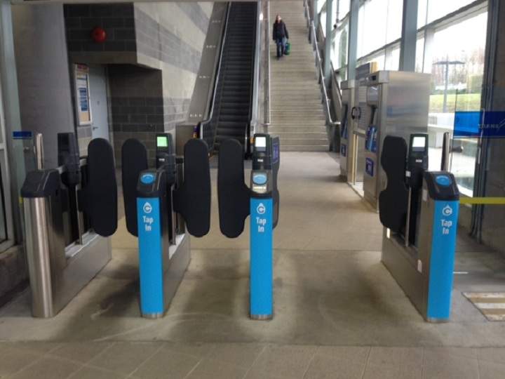 SkyTrain gates.