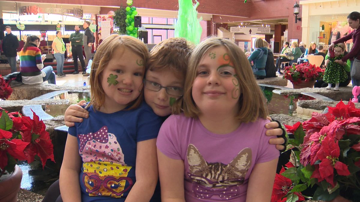 These children enjoy St. Patrick's week festivities in Saint John N.B.