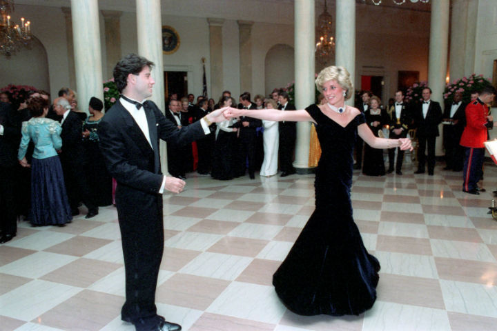 The late Princess famously showed off her dance moves with Saturday Night Fever king John Travolta.