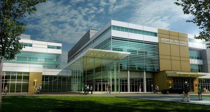 FILE - A photo of what the proposed hospital may look like.