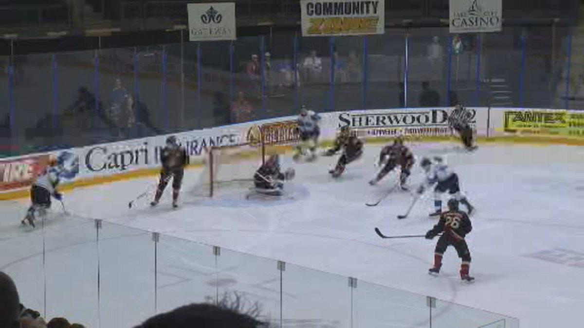 The Penticton Vees won game 1 Friday night against the West Kelowna Warriors. 