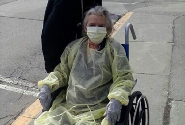 Harriet Coveyduck, 73, was admitted to Verdun Hospital with the flu.