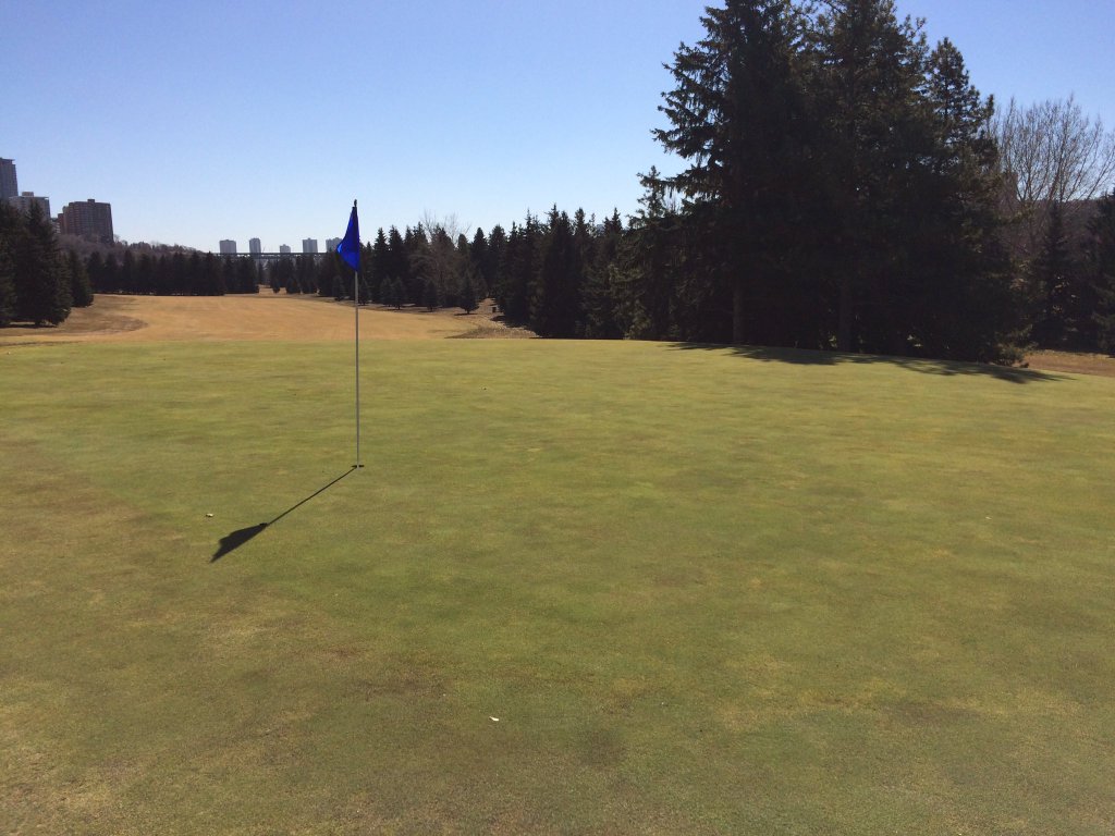 Victoria golf course in Edmonton's river valley. April 1, 2016.