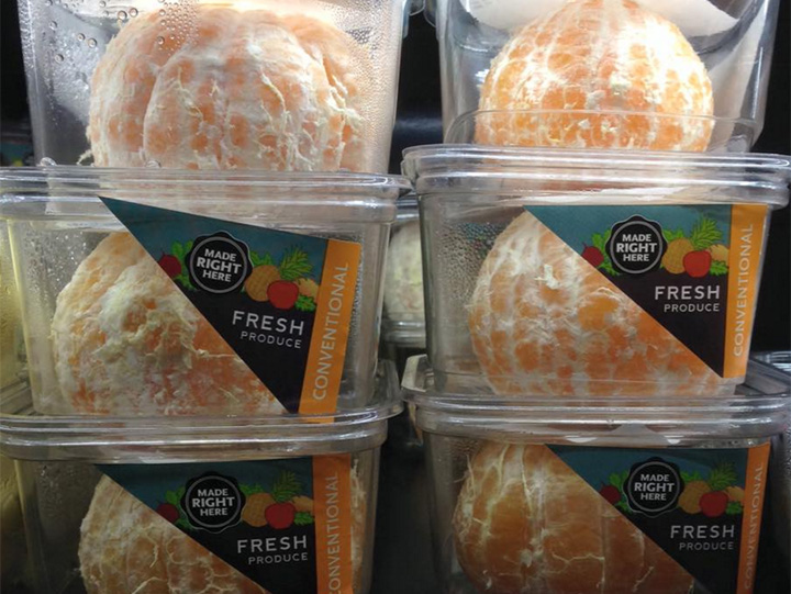 Supermarket chain Whole Foods was forced to apologize for selling whole, peeled oranges in plastic containers at one of its California locations, after a shopper tweeted a photo of the product, questioning the company’s packaging methods.