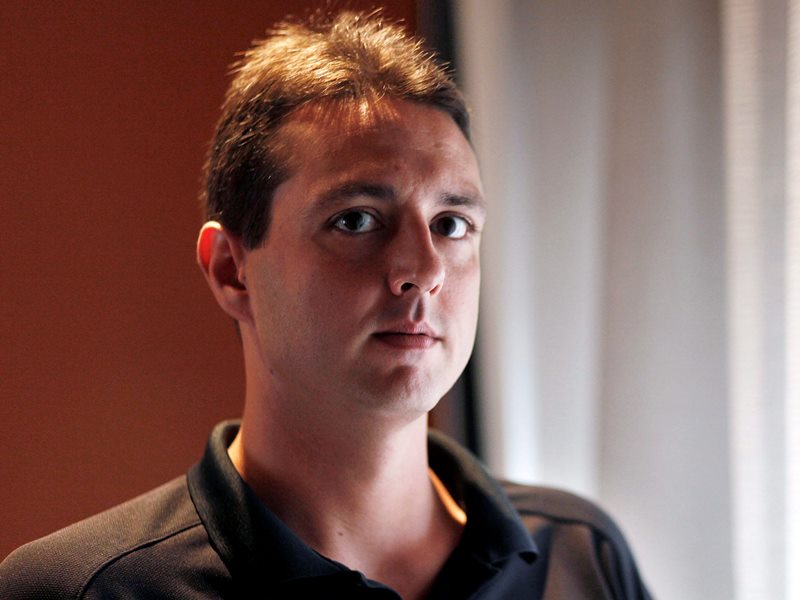In this Monday, July 20, 2009 file photo, Steve Nardizzi, CEO of the Wounded Warriors Project at their meeting at the Hotel Monaco in Washington.