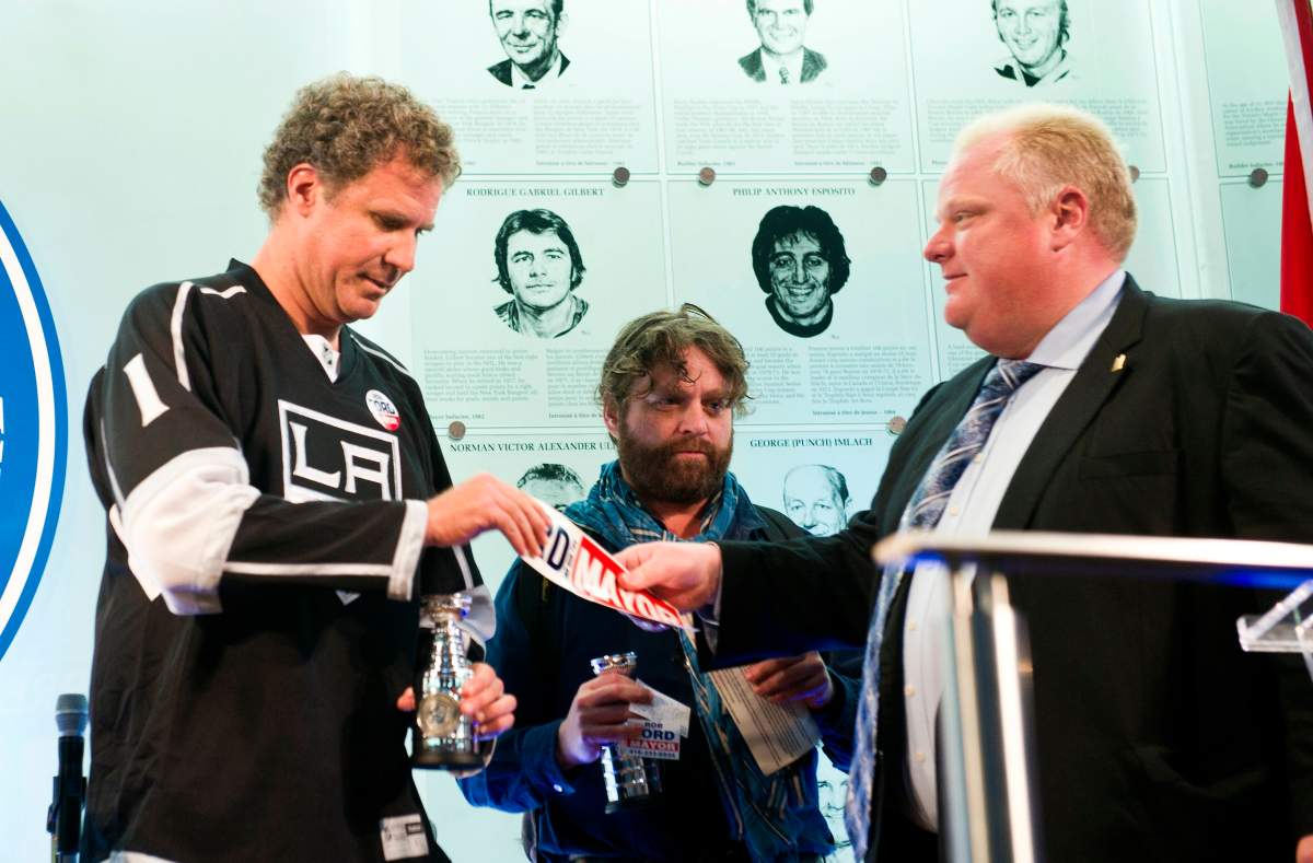 Will Ferrell, Zach Galifianakis, Rob Ford