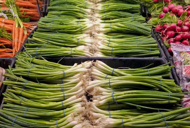 Fresh produce is offered for sale in Vancouver. 