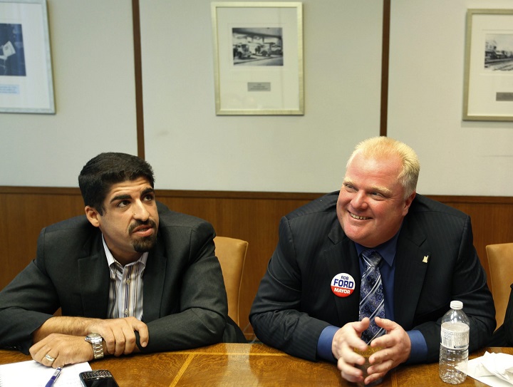 Nick Kouvalis, pictured with Rob Ford in 2010.