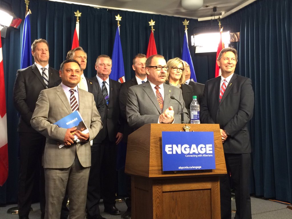 Alberta's PC caucus launches an engagement campaign, April 4, 2016.