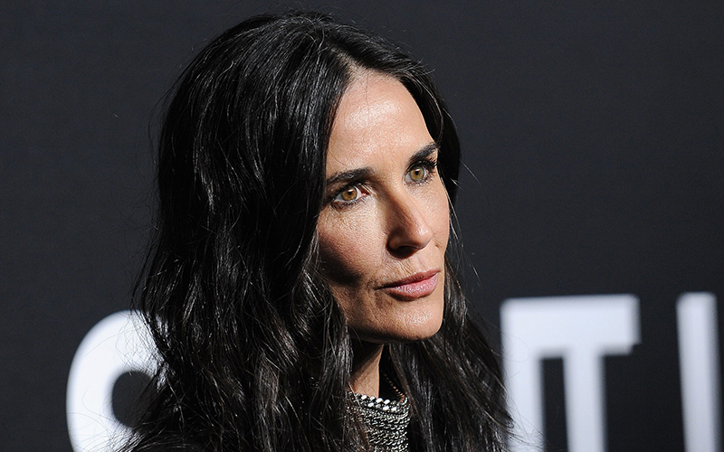 Demi Moore attending the Saint Laurent event held at the Hollywood Palladium in Los Angeles, California.