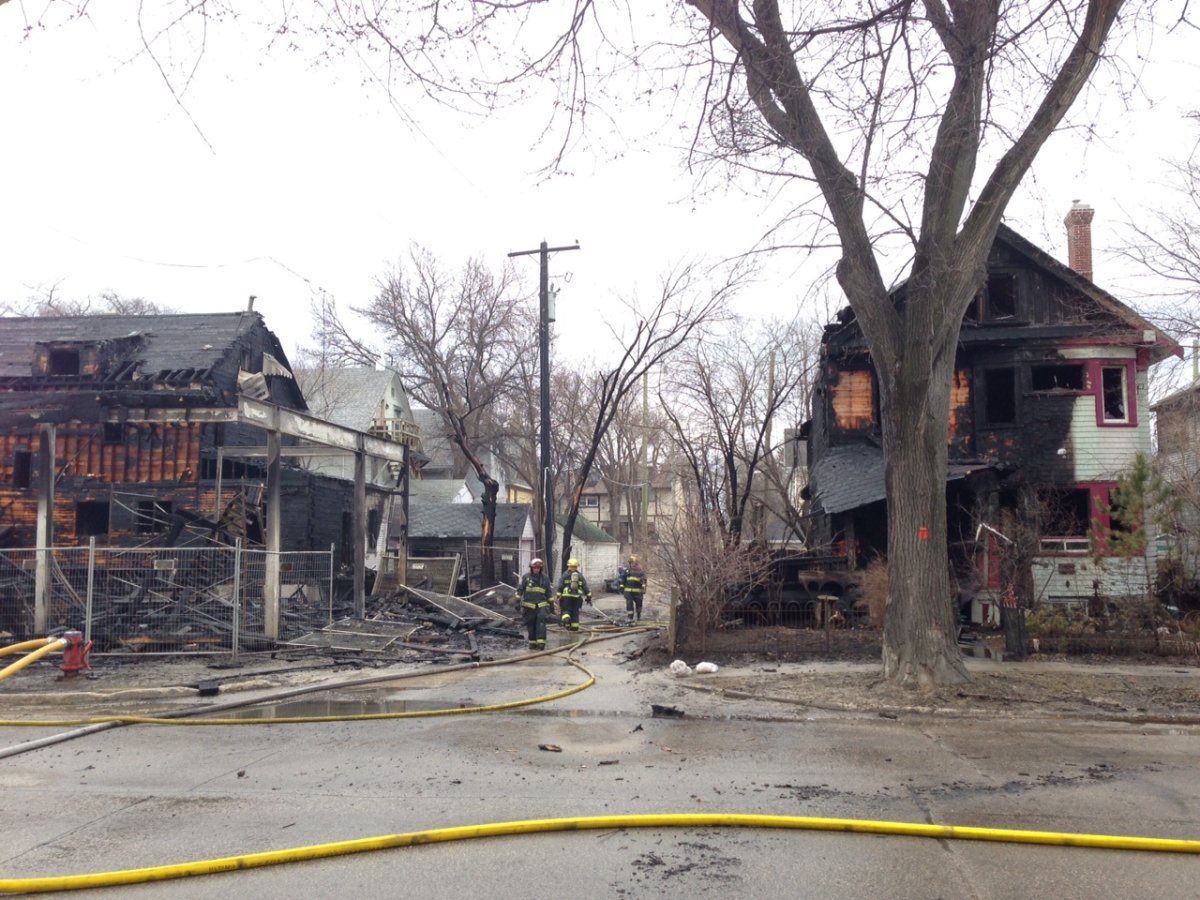 Several firefighters were hurt battling a fire in the West End. 