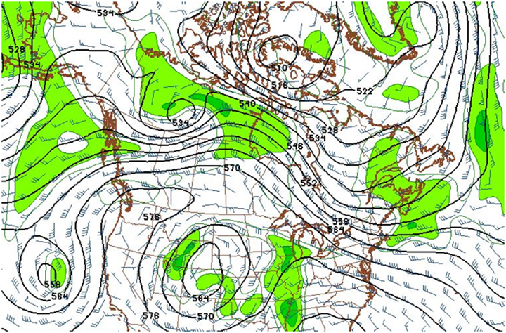 Saskatchewan jet stream - April 19, 2016.