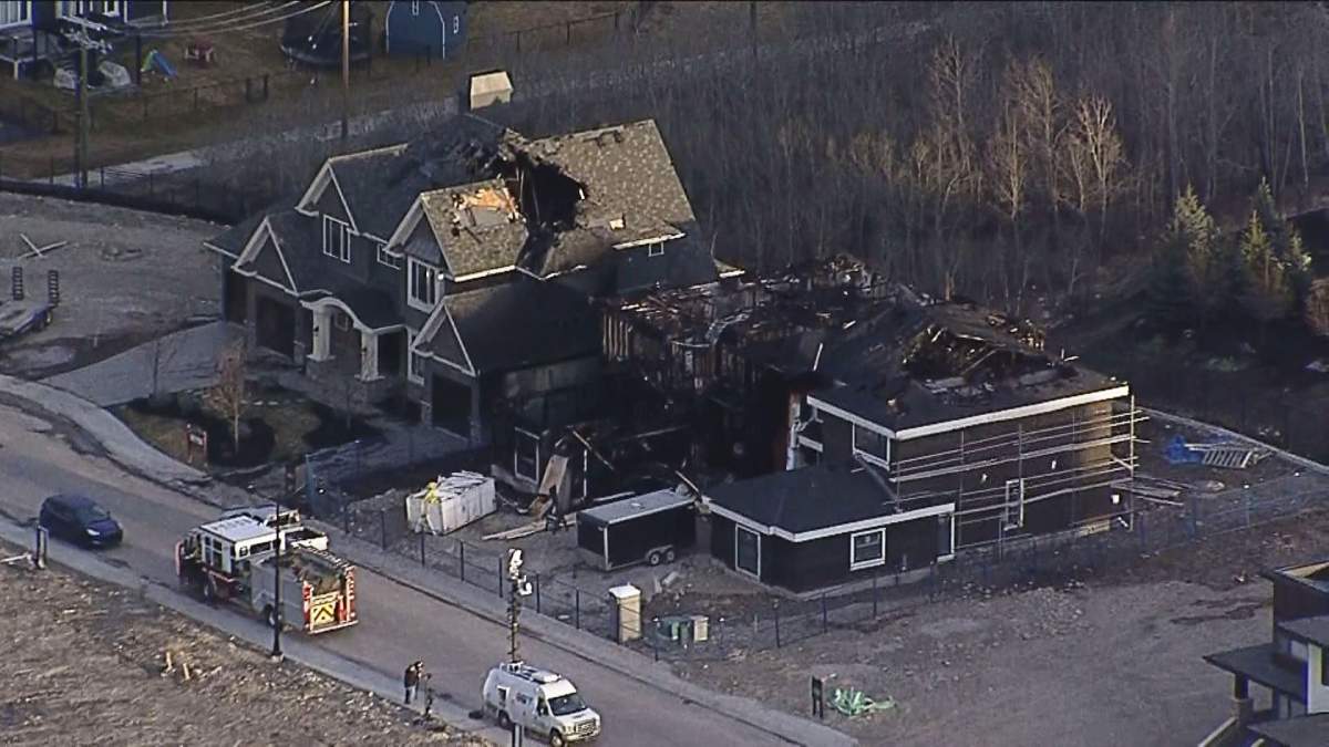 Calgary firefighters were called to the 100 block of Aspen Ridge Heights S.W. on Sunday, April 3, 2016 for reports of a fire. 