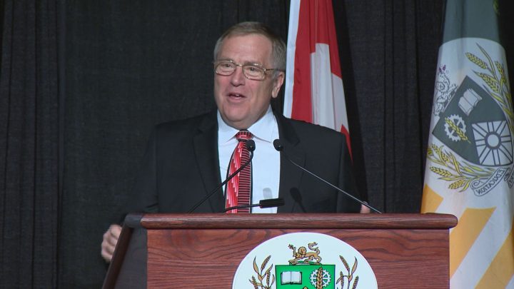 In his thirteenth state of the city address, Saskatoon Mayor Don Atchison mentioned a number of prospective initiatives he'd like to see in the city.