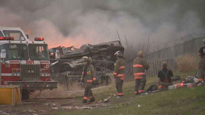 Police say the teen also faces one count of break and enter. Officers expect to lay more charges related to the blaze at AJ's Salvage on April 19.
