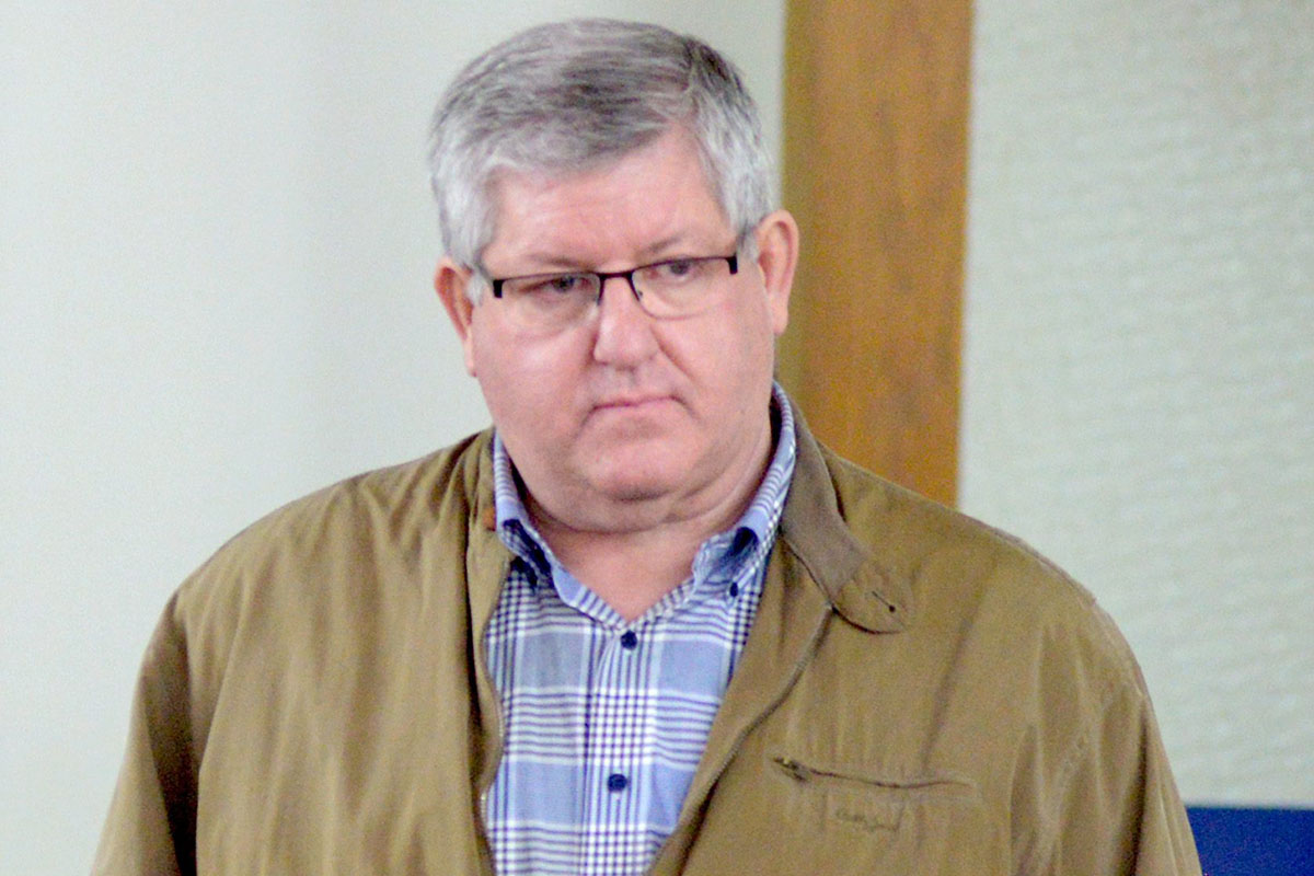 Bernie Tiede walks into the courtroom for his sentencing hearing Wednesday, April 6, 2016, at the Rusk County Courthouse in Henderson, Texas. 