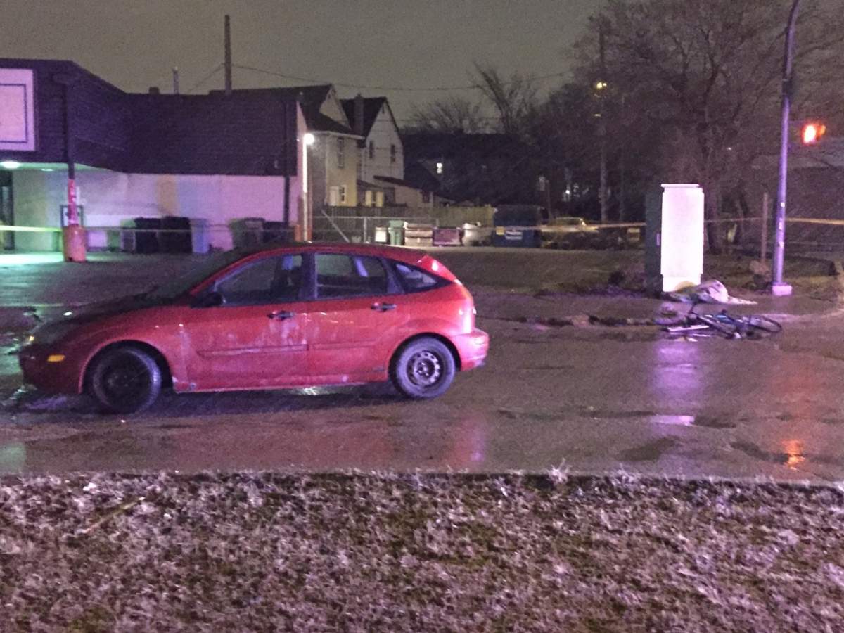 Two people sent to hospital following a bicycle / vehicle crash Wednesday night.