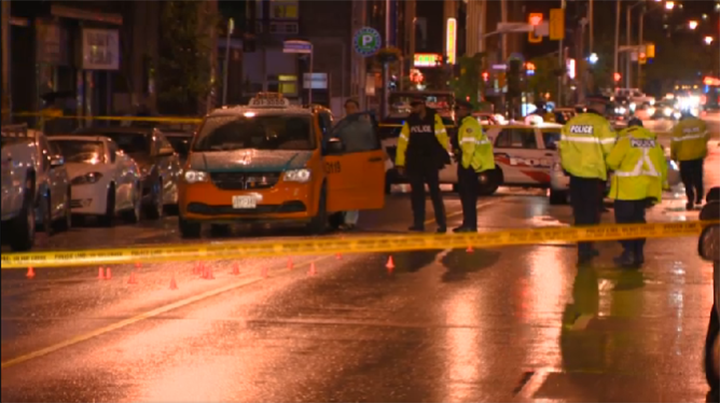Toronto police investigate a fatal hit-and-run on May 31, 2015. 
