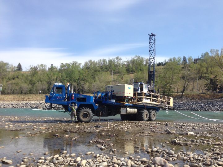 Bow River drilling