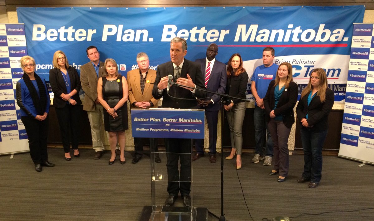 Tories Leader Brian Pallister defended his time in Costa Rica at a media conference Friday morning.