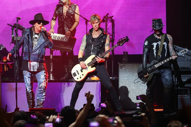 Guns N' Roses will be performing in Winnipeg on Aug. 24.