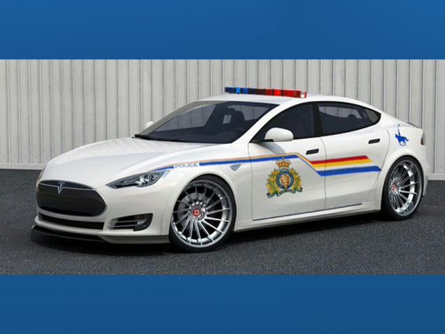 The Manitoba RCMP posted a photo in the April Fool's Day spirit showing off their "new cars" on Twitter. 