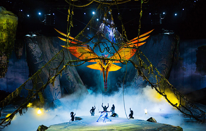 This undated image released by The Publicity Office shows a scene from the Cirque du Soleil production, “TORUK – The First Flight.” .