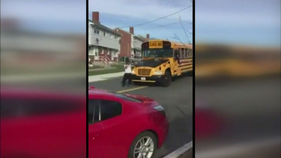 ‘Please stop, that’s my daddy’: man dragged by school bus after driver refuses to stop - image