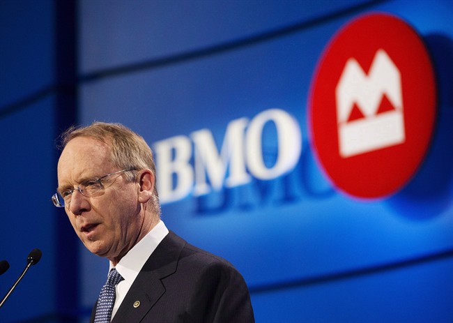 Bill Downe, CEO of BMO Financial Group, speaks at the company's annual meeting in Toronto on April 1, 2014. 