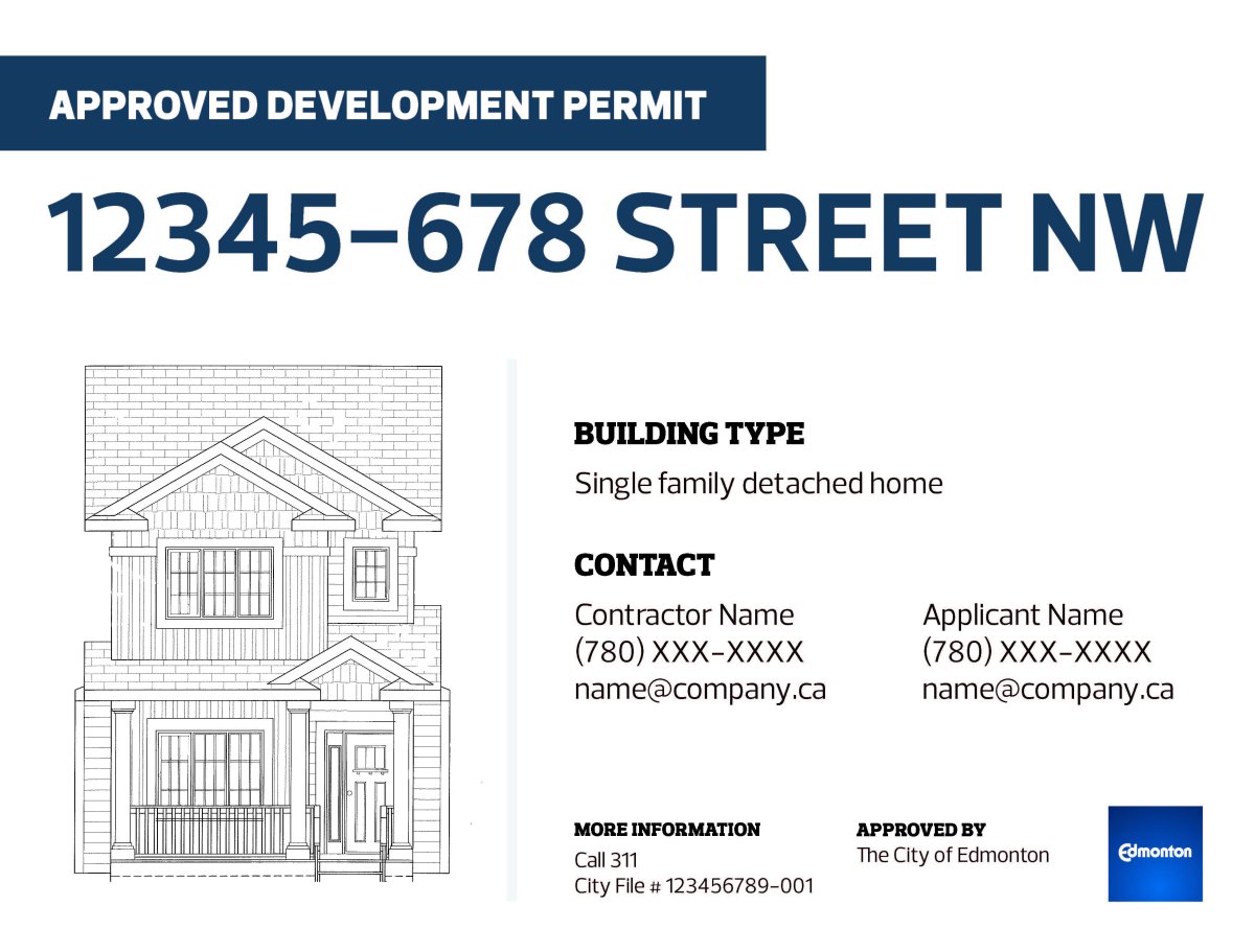 What are they building? Development permit signs mandatory in Edmonton - image