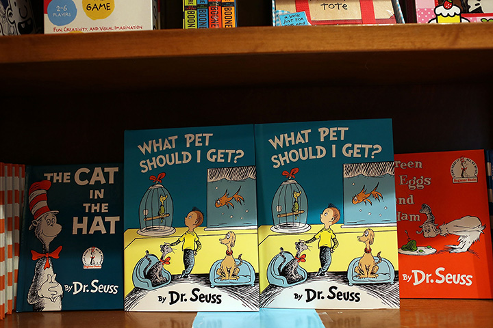 Dr. Seuss' book "What Pet Should I Get?" is seen on display on July 28, 2015 in Coral Gables, United States. 