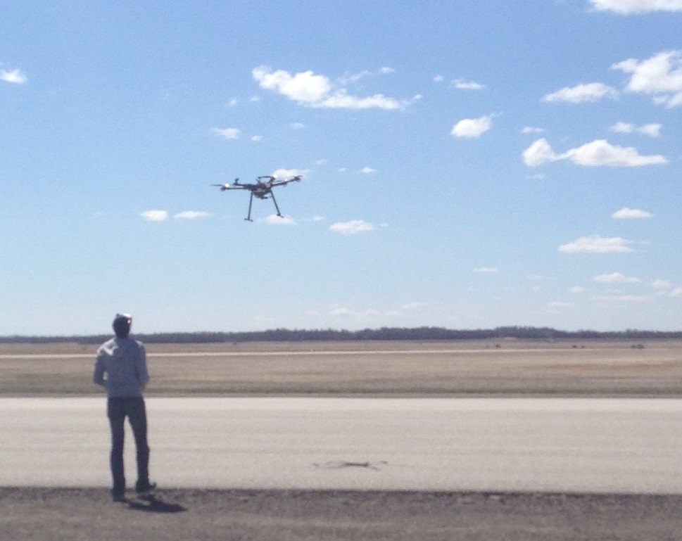 University students compete at the unmanned aerial systems competition. 
