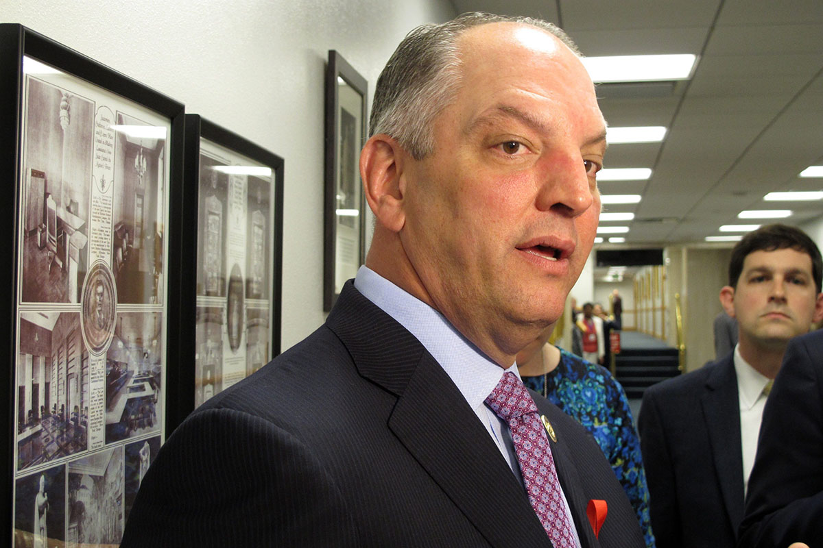 Lousiana Gov. John Bel Edwards.