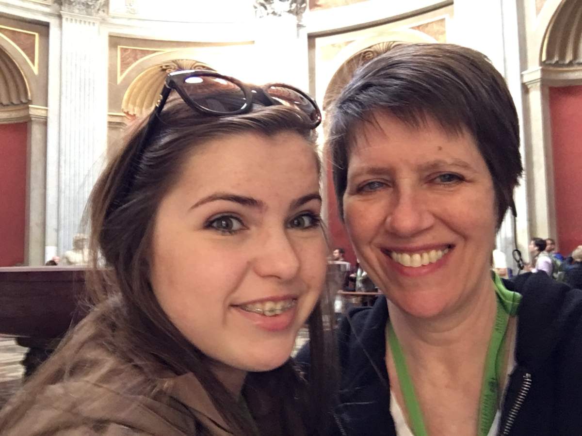 Kelly Summers, with her daughter Eleanor, has had five corneal transplants in the past 30 years.