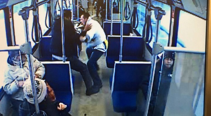 Screen capture of ETS surveillance video of the Dec. 28, 2012 attack.