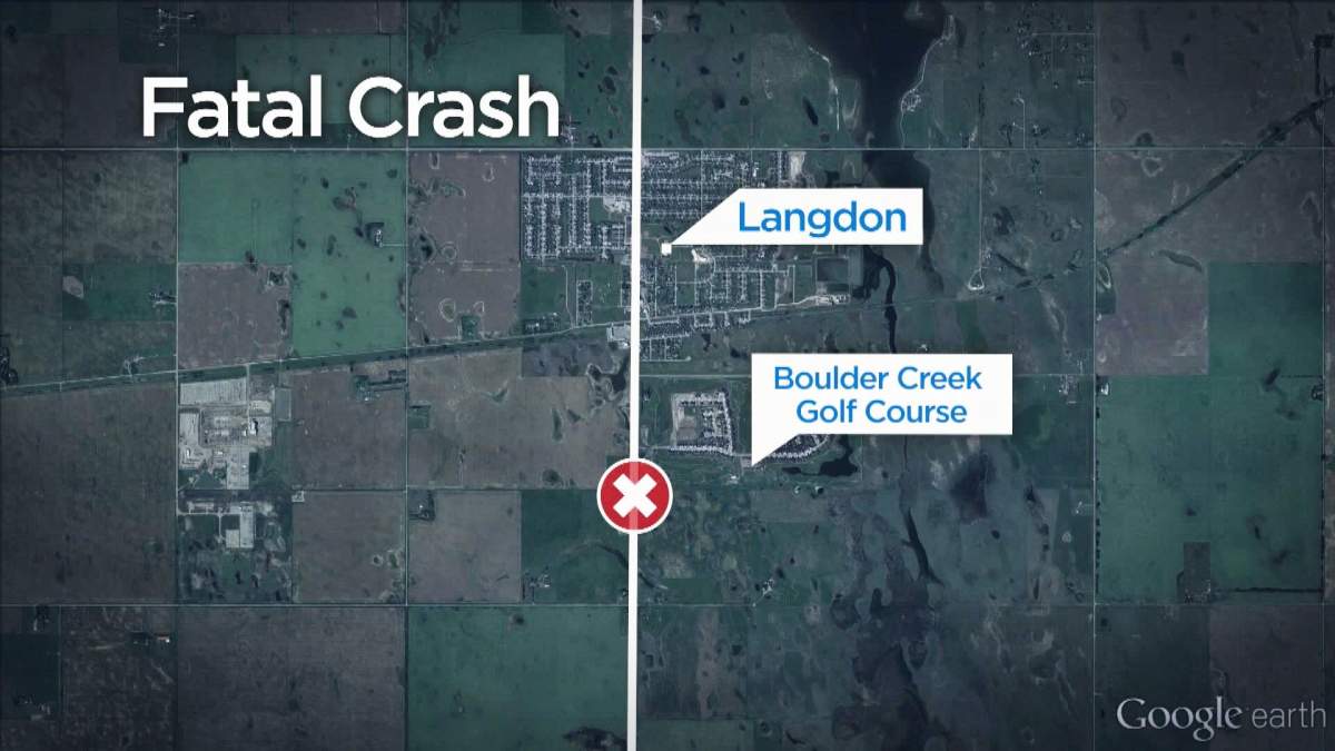 RCMP were called to Highway 797 just south of Langdon at around 11 p.m. on Tuesday, April 19, 2016. 