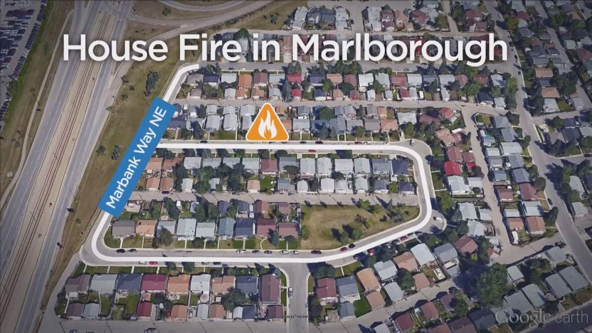 Firefighters were later called to a second fire at a home along Marbank Way N.E. at around 2 a.m.