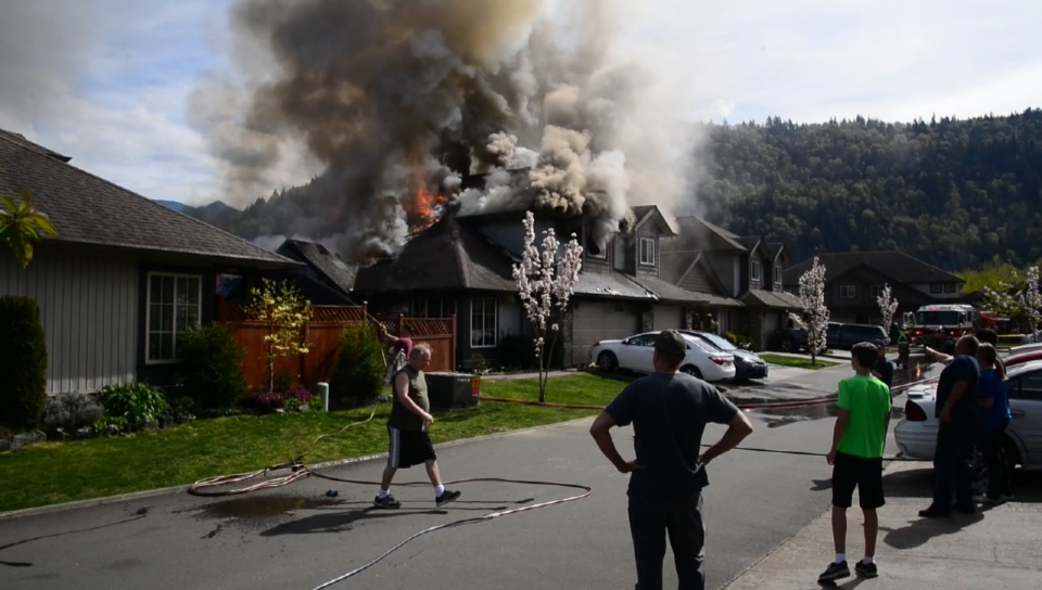 Video: Flames rip through Chilliwack home - image