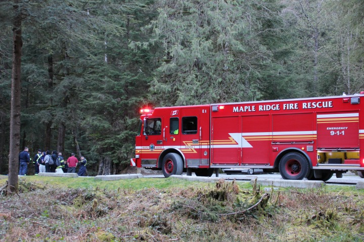 One woman is in hospital with serious injuries after a dramatic water rescue in Golden Ears Provincial Park on Saturday night.