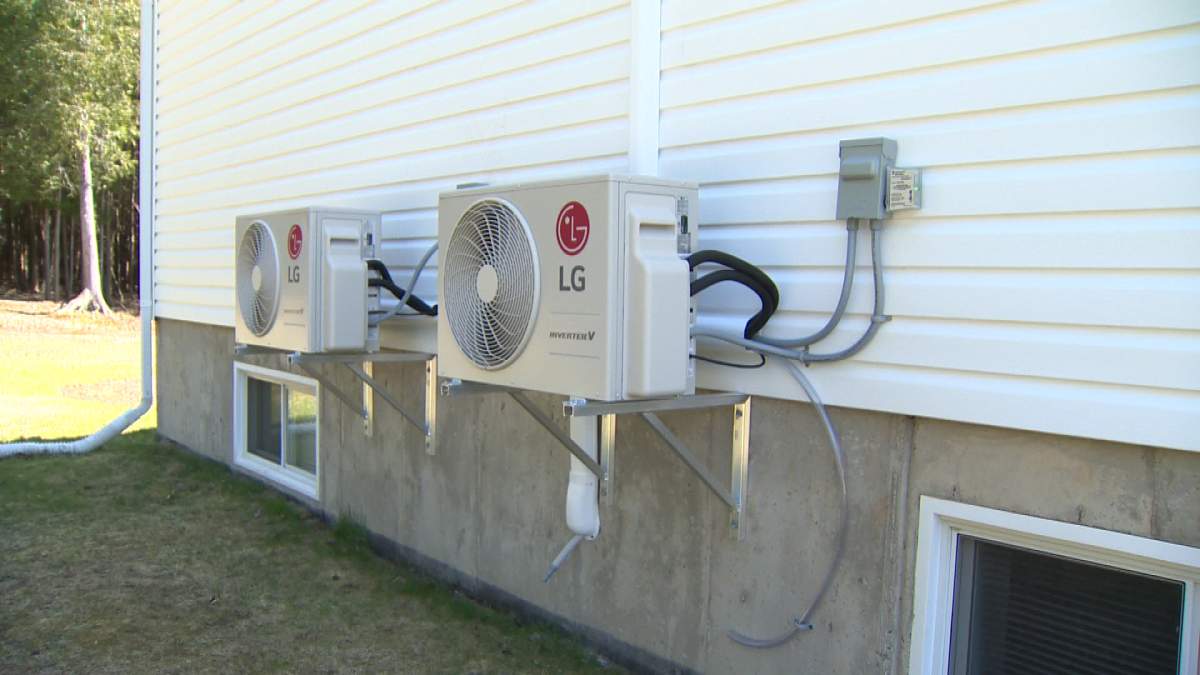Ductless Heat Pumps on residential home.