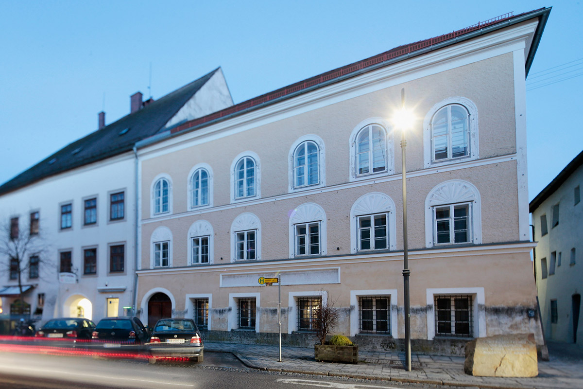 A general view of the house where Adolf Hitler spent his early childhood on January 15, 2015 in Braunau am Inn, Austria. 