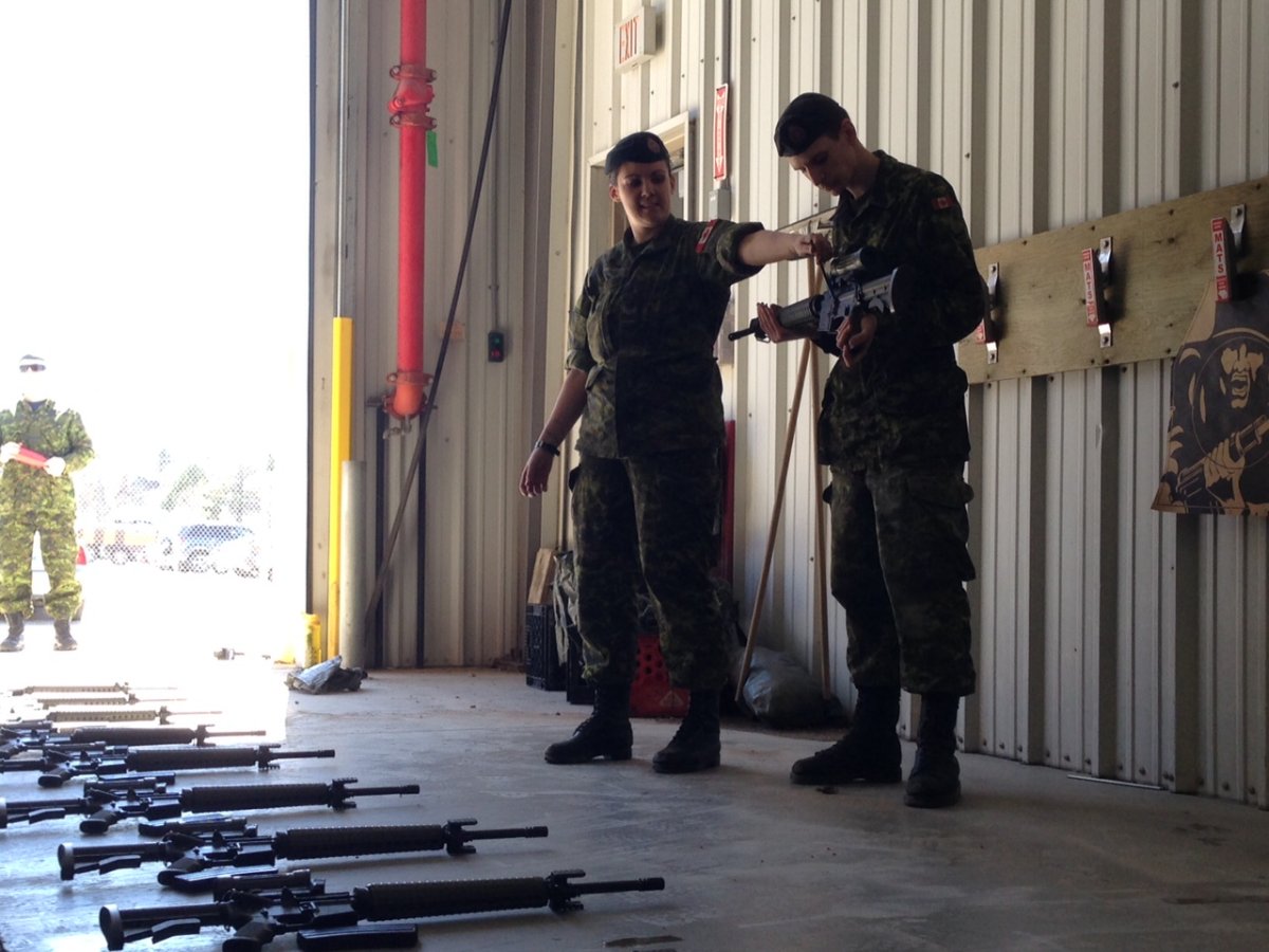 Young Winnipeggers got to experience what it's like to be a soldier at the Minto Armoury. 