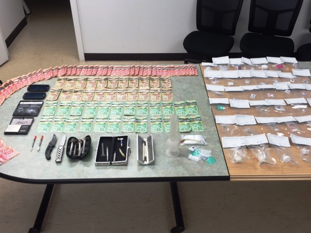 High River RCMP seized $7,100 in drugs and $5,930 in cash on Saturday, April 9, 2016. 