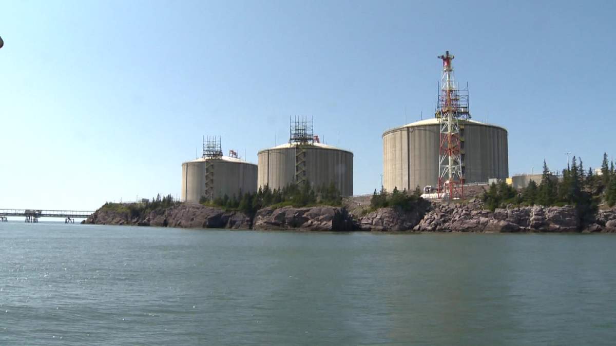 The liquefied natural gas facility in Saint John, N.B.