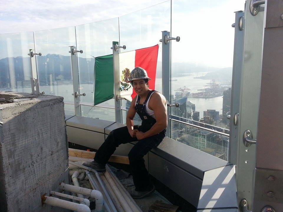 Diego Saul Reyna posted this photo on his Facebook page of the Mexican flag at the top of Trump Tower in Vancouver.