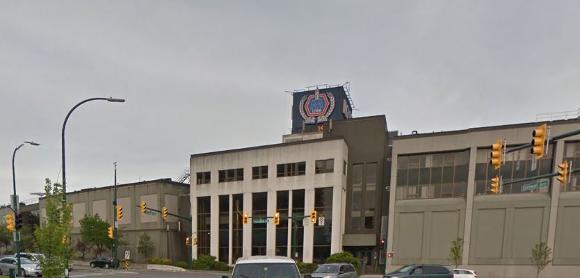 The Molson brewery in Vancouver.
