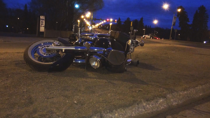 A man is in hospital following a motorcycle crash; Saskatoon police say speed and alcohol may be factors.